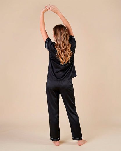 Pijama Largo de Satén Premium