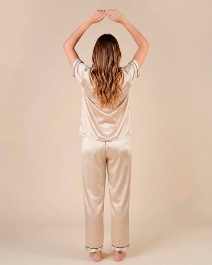 Pijama Largo de Satén Premium