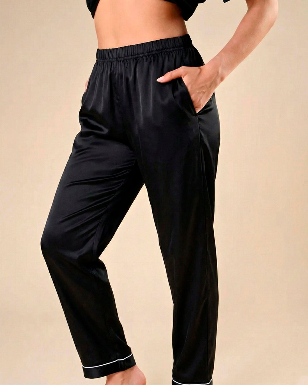 Pijama Largo de Satén Premium