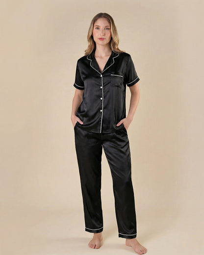 Pijama Largo de Satén Premium