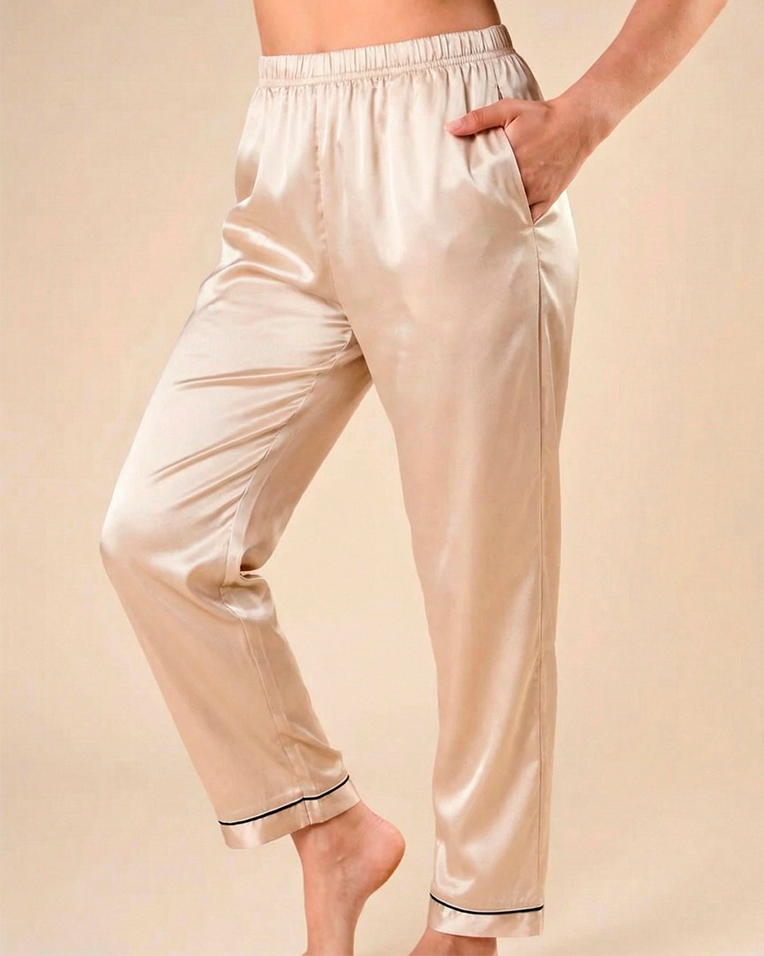 Pijama Largo de Satén Premium