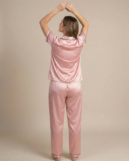 Pijama Largo de Satén Premium