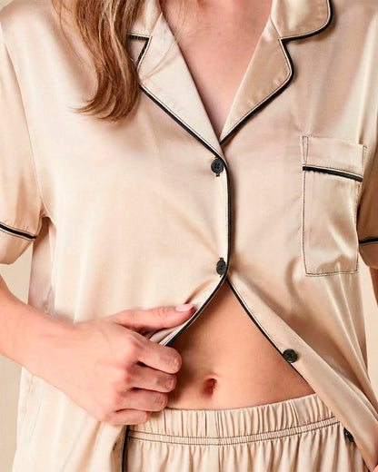 Pijama Largo de Satén Premium