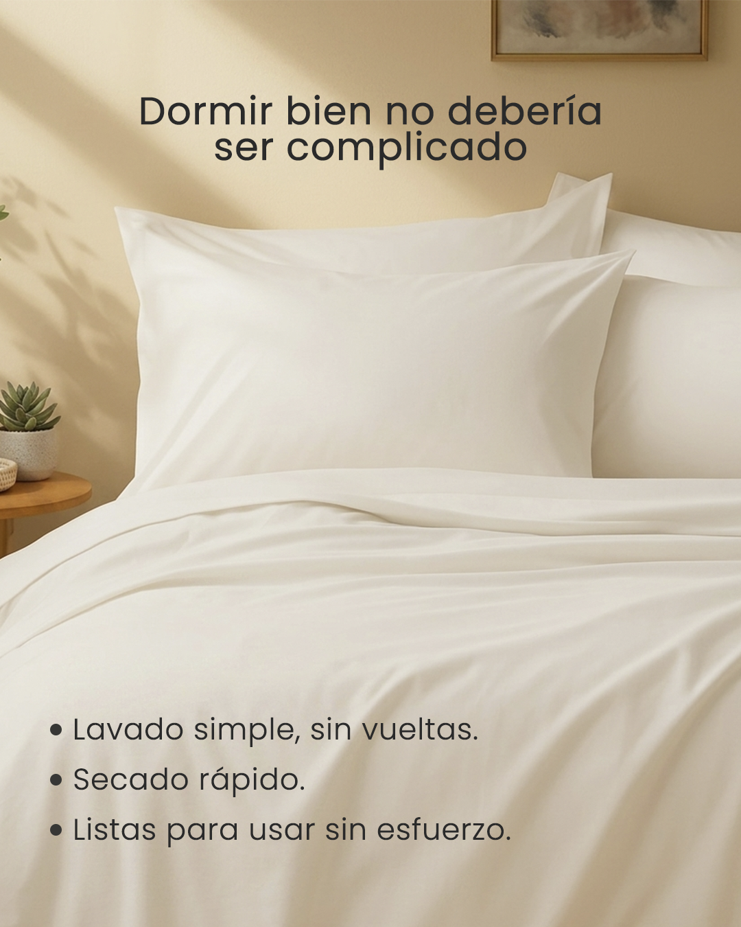 Bambüa Essential Algodon – Sábanas prácticas para el día a día
