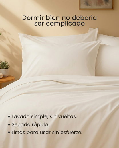 Bambüa Essential Algodon – Sábanas prácticas para el día a día